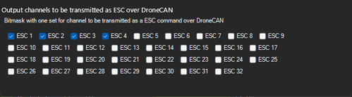 Bitmask setup for Quadcopter.